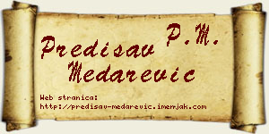 Predisav Medarević vizit kartica